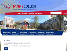 Tablet Screenshot of marecollege.nl